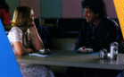 Julia and Robbie eating ice cream